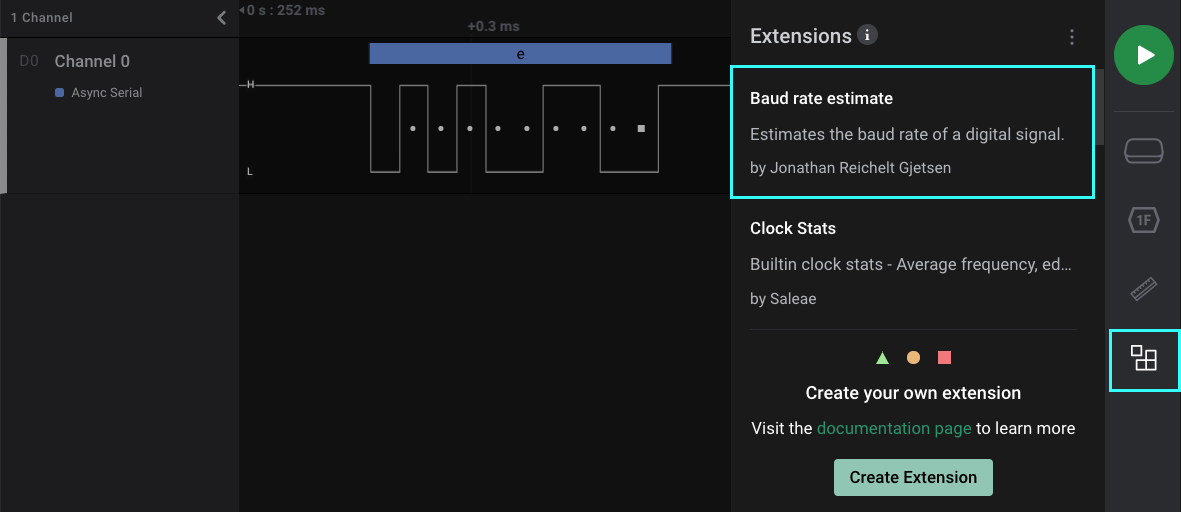 Baud Rate Estimate Extension
