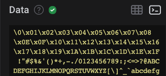 Async Serial Terminal View Example