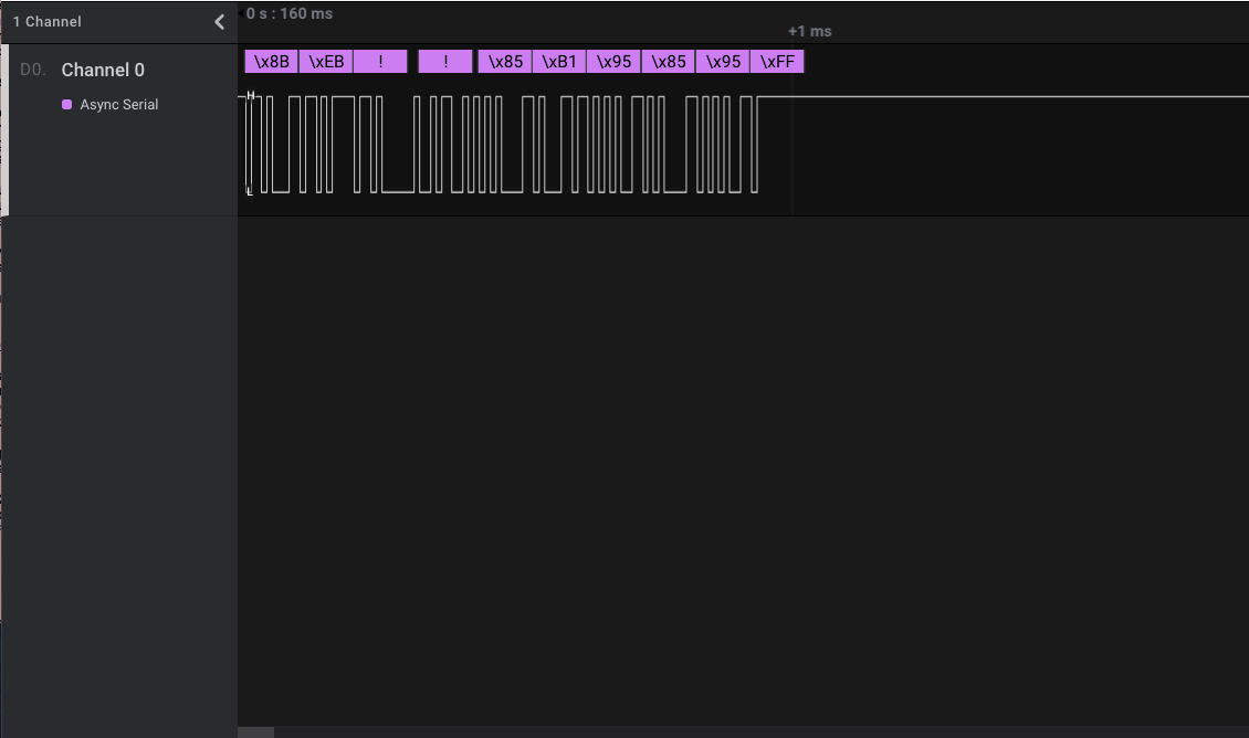 Data capture begins in the middle of a Serial Message